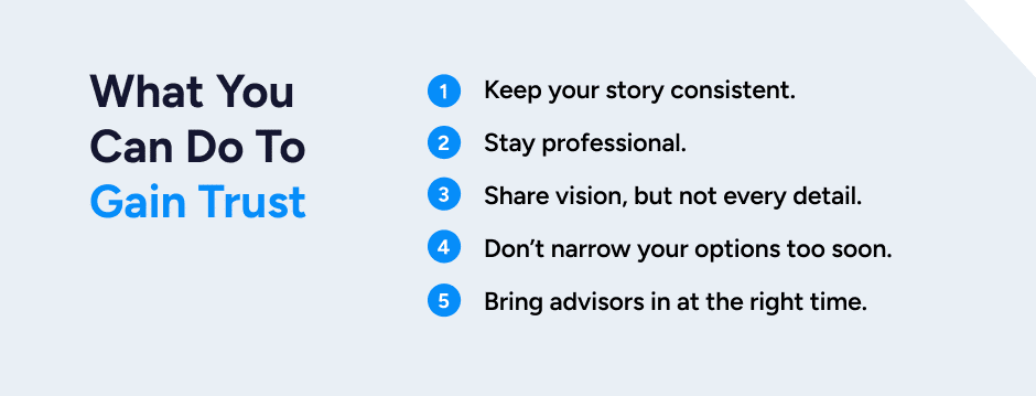 What You can do to gain trust