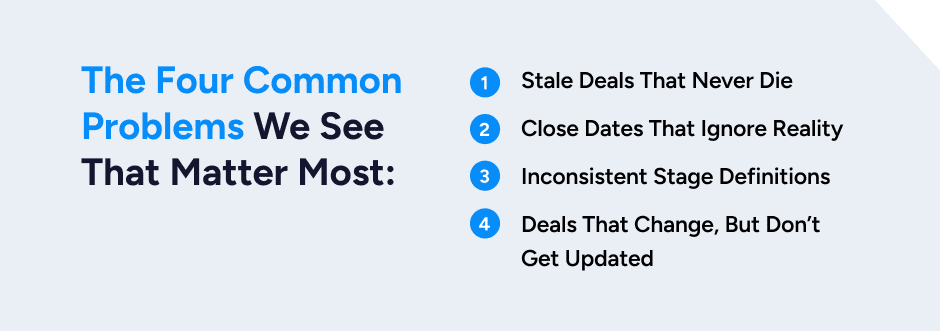 Four common problems we see that matter most